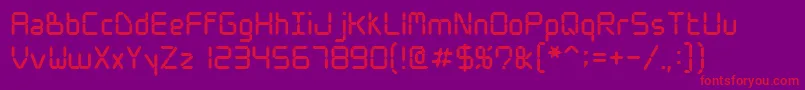 Wwdigital Font – Red Fonts on Purple Background