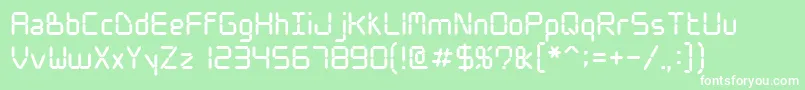Wwdigital Font – White Fonts on Green Background