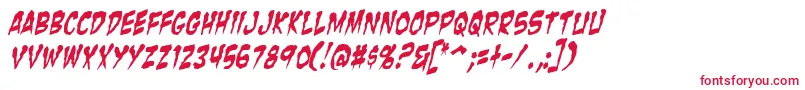 ZombieGutsYankedItalic Font – Red Fonts