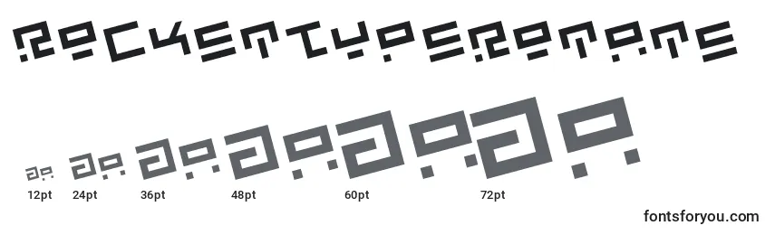 RocketTypeRotate Font Sizes