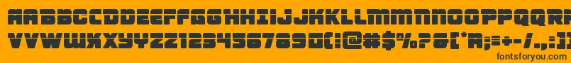 Victorycomicslaser Font – Black Fonts on Orange Background