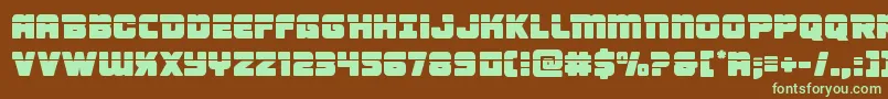 Victorycomicslaser Font – Green Fonts on Brown Background