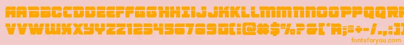 Victorycomicslaser Font – Orange Fonts on Pink Background