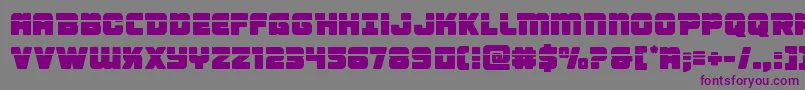 Шрифт Victorycomicslaser – фиолетовые шрифты на сером фоне