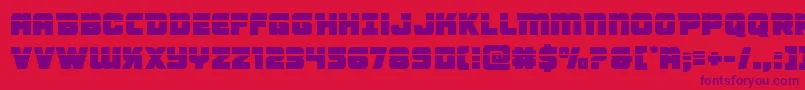 Victorycomicslaser Font – Purple Fonts on Red Background
