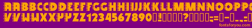 Snakv Font – Orange Fonts on Purple Background