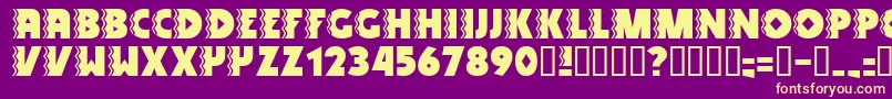 Snakv Font – Yellow Fonts on Purple Background