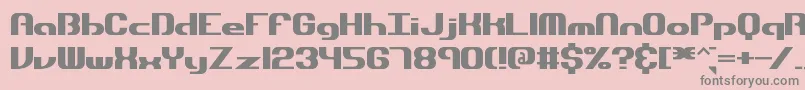 DynamicBrk Font – Gray Fonts on Pink Background