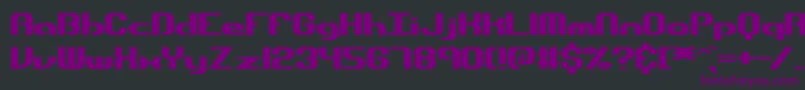 Fonte DynamicBrk – fontes roxas em um fundo preto