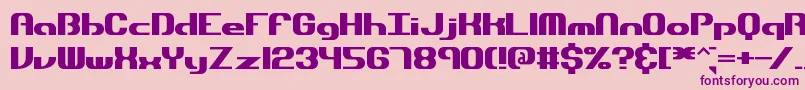 DynamicBrk Font – Purple Fonts on Pink Background
