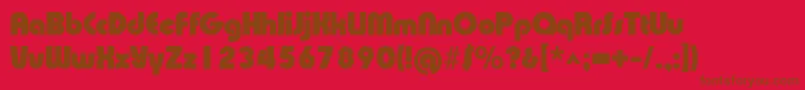 fuente XpressiveblackRegular – Fuentes Marrones Sobre Fondo Rojo