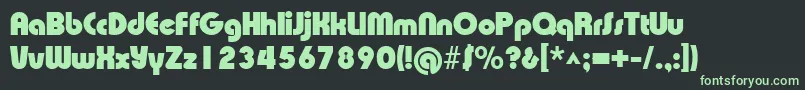 Fonte XpressiveblackRegular – fontes verdes em um fundo preto