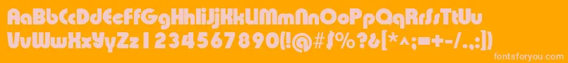 Шрифт XpressiveblackRegular – розовые шрифты на оранжевом фоне