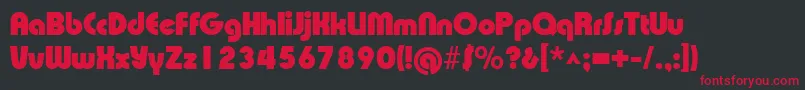 XpressiveblackRegular Font – Red Fonts on Black Background
