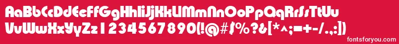 XpressiveblackRegular Font – White Fonts on Red Background
