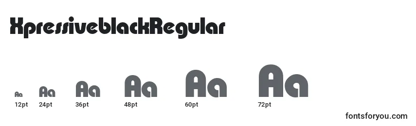 XpressiveblackRegular Font Sizes