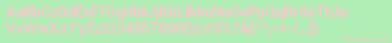 ParametricGlitchBold Font – Pink Fonts on Green Background