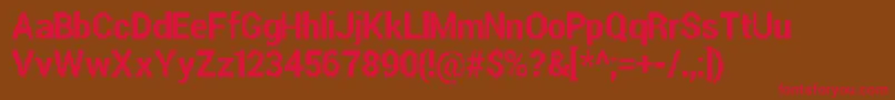 ParametricGlitchBold Font – Red Fonts on Brown Background