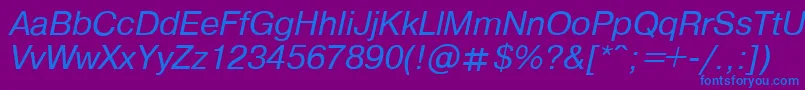 Подробнее о шрифте PragmaticaItalic.001.001 Шрифт PragmaticaItalic.001.001 – синие шрифты на фиолетовом фоне