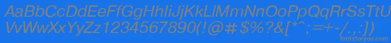 Подробнее о шрифте PragmaticaItalic.001.001 Шрифт PragmaticaItalic.001.001 – серые шрифты на синем фоне