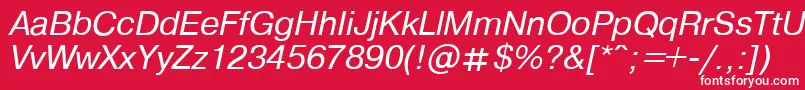 fuente PragmaticaItalic.001.001 – Fuentes Blancas Sobre Fondo Rojo