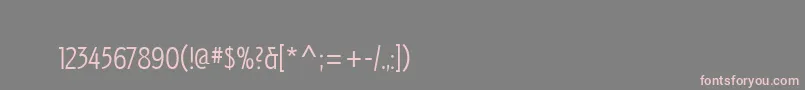 IzisTwo Font – Pink Fonts on Gray Background