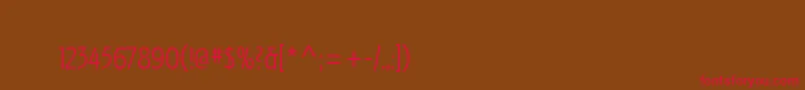 IzisTwo Font – Red Fonts on Brown Background