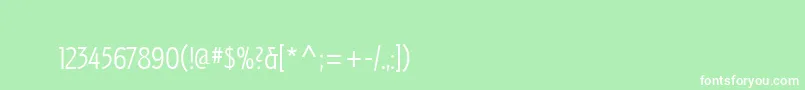 IzisTwo Font – White Fonts on Green Background