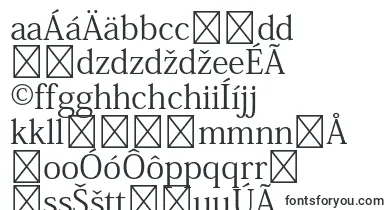 KozminproRegular font – slovak Fonts
