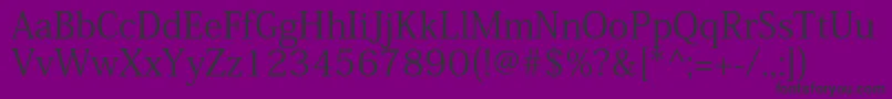 KozminproRegular Font – Black Fonts on Purple Background