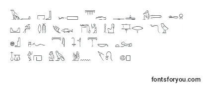 PharaohglyphMedium-fontti