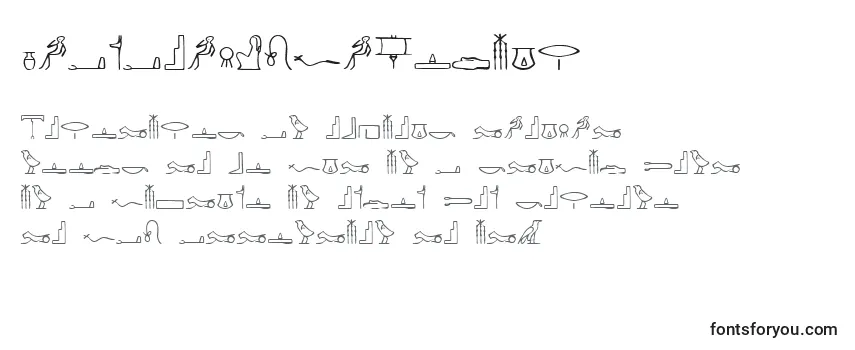 Schriftart PharaohglyphMedium