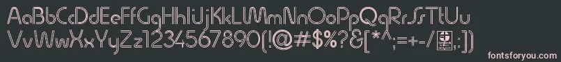 QuesatStripedDemo Font – Pink Fonts on Black Background