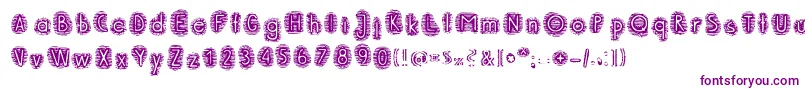 PaperBeach-Schriftart – Violette Schriften