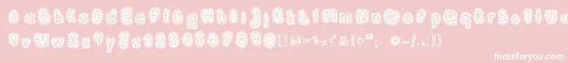 PaperBeach Font – White Fonts on Pink Background