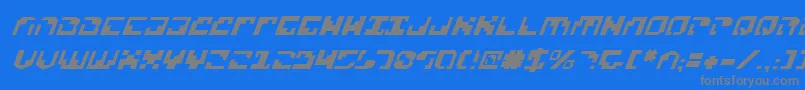 Xenov2i Font – Gray Fonts on Blue Background