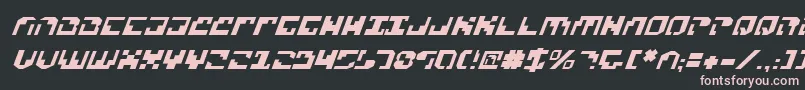 Шрифт Xenov2i – розовые шрифты на чёрном фоне