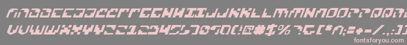 Xenov2i-fontti – vaaleanpunaiset fontit harmaalla taustalla