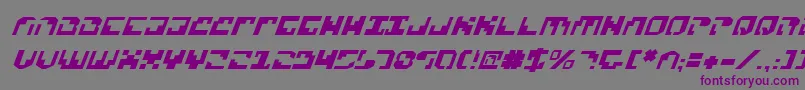 Шрифт Xenov2i – фиолетовые шрифты на сером фоне