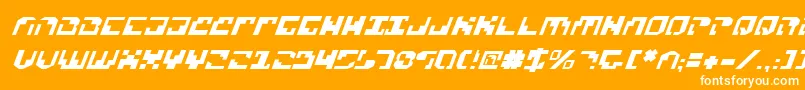 Xenov2i Font – White Fonts on Orange Background