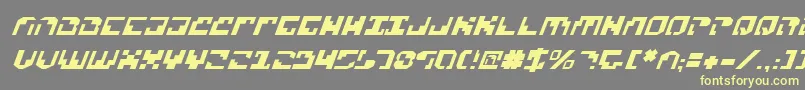 Xenov2i Font – Yellow Fonts on Gray Background