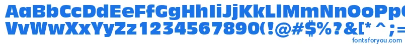 Inc901c Font – Blue Fonts on White Background