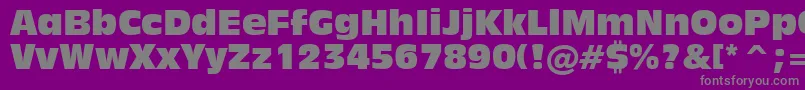 Inc901c Font – Gray Fonts on Purple Background