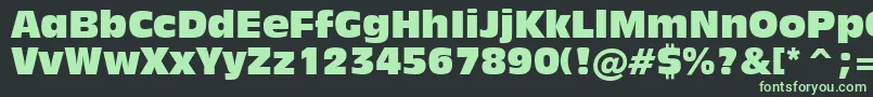 Шрифт Inc901c – зелёные шрифты на чёрном фоне
