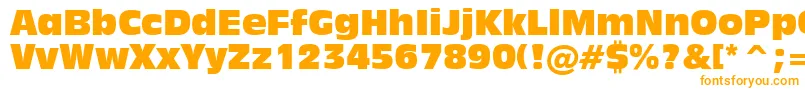 Inc901c Font – Orange Fonts on White Background