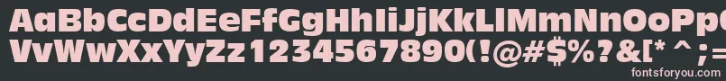 Inc901c Font – Pink Fonts on Black Background
