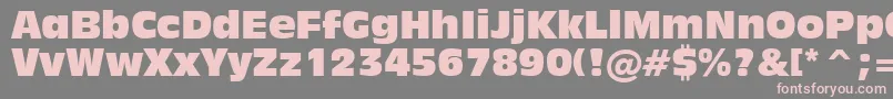 Inc901c Font – Pink Fonts on Gray Background