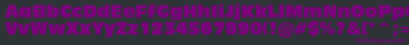 Inc901c Font – Purple Fonts on Black Background