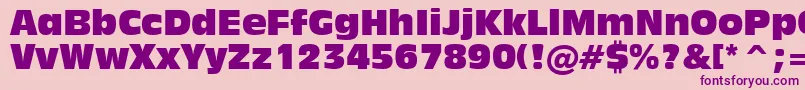 Inc901c Font – Purple Fonts on Pink Background