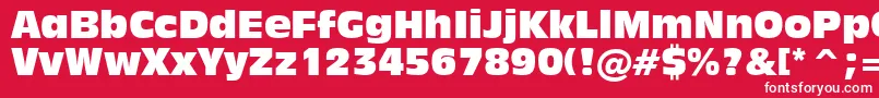 Inc901c Font – White Fonts on Red Background
